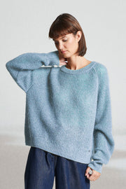 Mat De Misaine - Topazo - Chunky Knit Jumper with Buttoned Detailing on Back