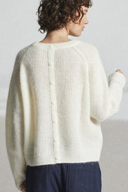 Mat De Misaine - Topazo - Chunky Knit Jumper with Buttoned Detailing on Back