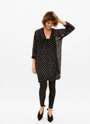 Part Two - Melva Wrap Over Dress / Tunic with White Spots