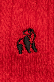 Swole Panda - Ladies Bamboo Socks - Classic Plain Red